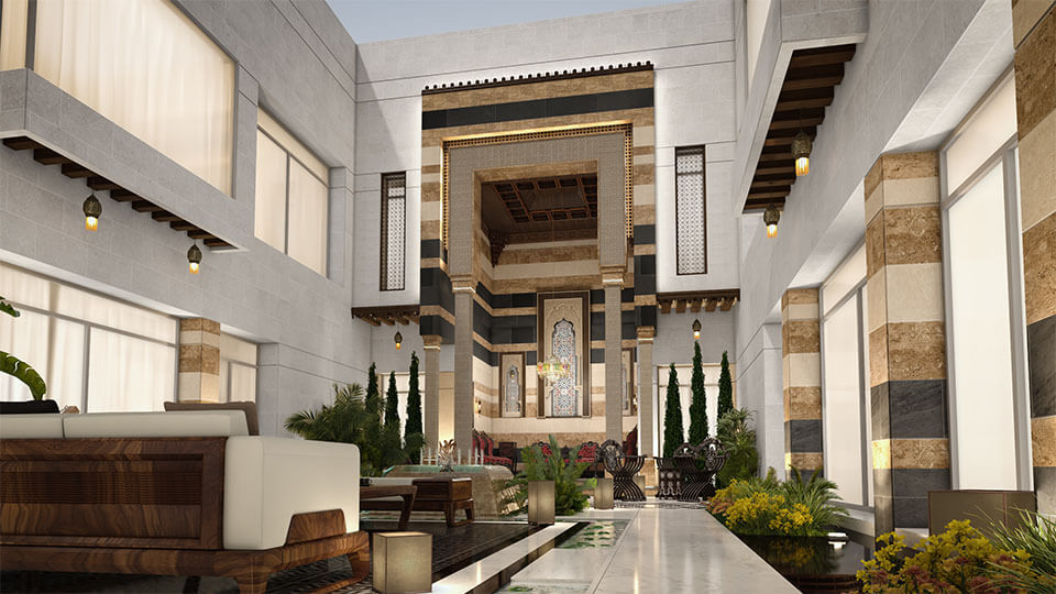 The Courtyard with a Damascene Spirit