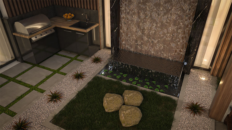 The Landscape Design of a Private Villa in Al Waqan