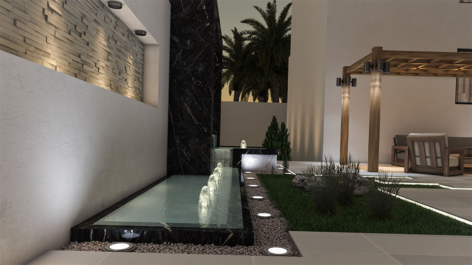 The Landscape Design of a Private Villa in Zakher